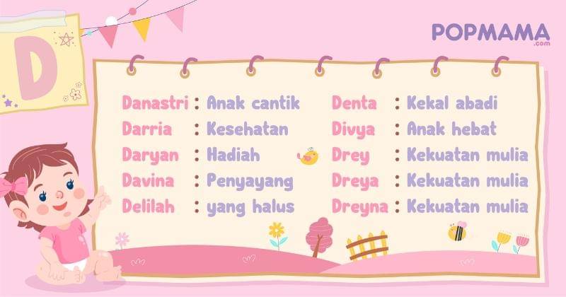 Nama bayi perempuan modern - Popmama.com/Aristika Medinasari